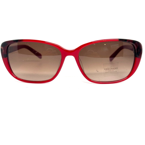 Vera Wang Eyeglasses Frame VAS1 SC 56-15-135 Red Full Rim Flex Hinge H16963 - Picture 1 of 7